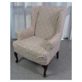 Blue Fabric Accent Arm Chair