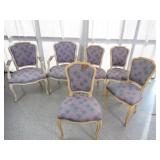 (6) Purple Ornate Chairs