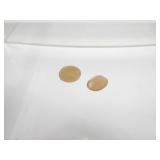 Pair of Peach Moonstone Gemstones