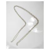 Milor Italy 925 Sterling Silver 36" Long Necklace