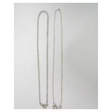 Pair of Italy 925 Sterling Silver 10" +