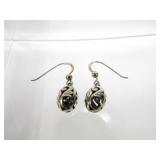 925 Sterling Silver Scrolled Earrings