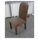 Tan Suede Armless Chair