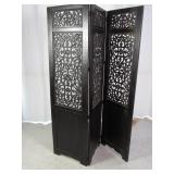 Black 3 Panel Room Dividers