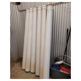 (6) White Wooden Pillars