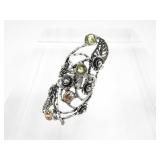 Sterling Citrine Fashion Ring Size 6.5