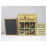 Vintage Crown Royal Wall Hanging & more