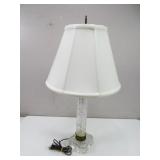 Lead Crystal Lamp W/Shade
