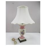 Vintage Porcelain Hand-Painted Lamp