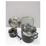 "Anolon" Pot w/Strainer and More