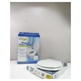 Hinged Toilet Riser/Toilet Seat