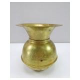 Vintage Brass Toned Union Pacific RR Vase