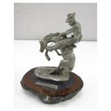 Remington Pewter Sculpture "The Prairie"
