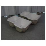 Fiberglass Double Sinks