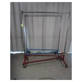 Rolling Heavy Duty Pole Rack
