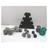 Hand Weights W/Stand