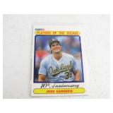 1990 Fleer Jose Conseco Players of the Decade