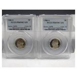 (2) 1980-S Proof Jefferson Nickel