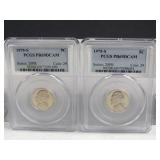 (2) 1975-S Proof Roosevelt Nickel
