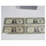 (4) $1 Silver Certificates