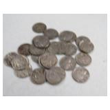 (25) Buffalo Nickels