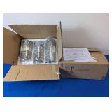 (2) Sets of Crackle Glass Illuminated Candles