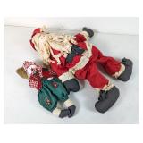 (2)Vintage Christmas Plush Duo