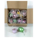 Lillian Vernon Pastel Glass Egg Ornaments
