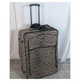 Leopard Print Rolling Carry-On