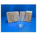 (4) Acopa 16 oz. Mixing Glasses