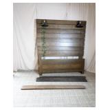 Modern King-Size Headboard w/Slatted Design