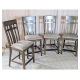 (4)Modern Counter Height Dining Chairs Set