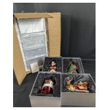 (2)Handcrafted Glass Christmas Ornaments Lot