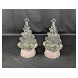 (2) Light-Up Christmas Tree Decorations