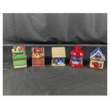 (5) Mr. Christmas Music Box Ornaments
