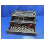 Husky Tool Storage Box with Assorted Tools
