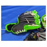 Rawlings Baseball Glove & Under Armour Gloves