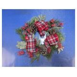 Festive Plaid Christmas Wreath