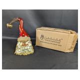Fenton International Fiberglass Santa Clause Bell