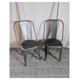 (2) Industrial Metal Chairs