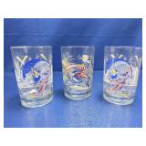 (3) Disney World Commemorative Glasses