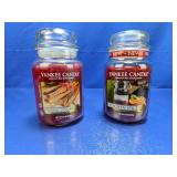 (2) Yankee Candle Large Jar Candles - Sparkling