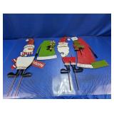 (3) Christmas Yard Stake Decorations