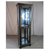 Asian-Inspired Lacquered Curio Cabinet