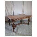 (1) Vintage Wooden Dining Table