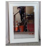 White Wooden Framed Mirror