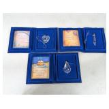 (3) Crystal Ornament Gift Set