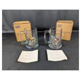 (2) Princess House Fine Crystal Mugs