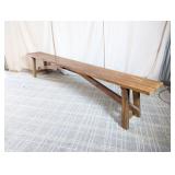 (1) Long Wooden Bench