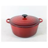 Le Creuset Red Cast Iron Dutch Oven